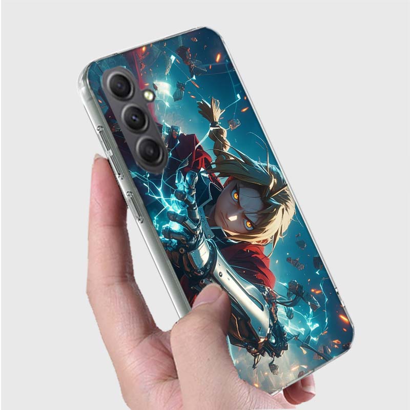 Чехол для телефона с аниме F-Fullmetal A-Alchemist_ Brotherhood для Samsung A16 A26 A36 A56 A17 A03S A04S A02S A05S A50S A30 A20 A70S A40