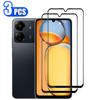 3Pcs HD Anti-Drop Screen Protector Tempered Glass Film for Redmi 13 13C A3 A3X Note 13 4G 5G Note 13 Pro 4G 5G POCO C65 X6 M6 Pro for Redmi 13C
