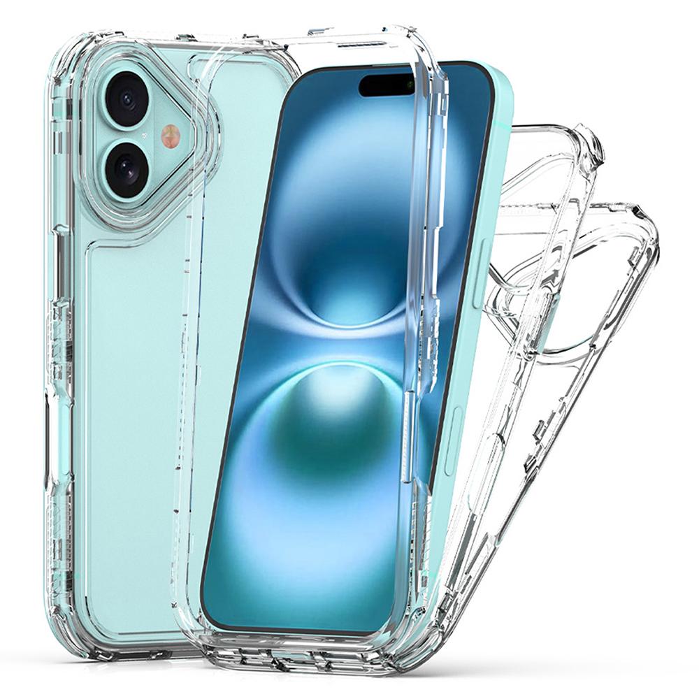 For iPhone 17 Phone Case Acrylic TPU Clear Mobile Cover
