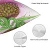 Bee On A Thistle Square Pillowcase Polyester Linen Velvet Printed Zip Decorative Pillow Case Home Cushion Cover