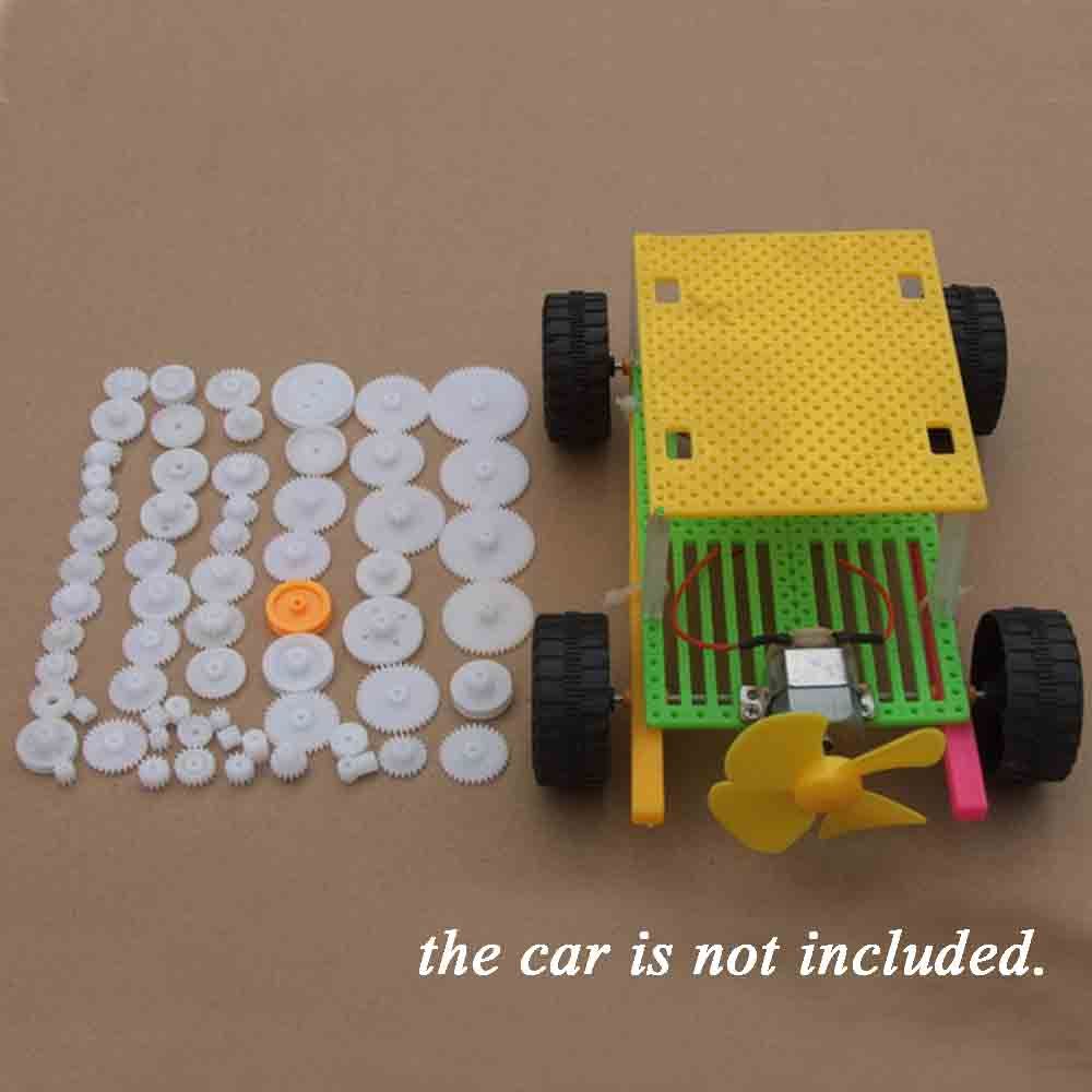 Necessary Kit Robot Plastic Motor Single Double Layer Worm Gears Cog Wheels Shaft for DIY Crown