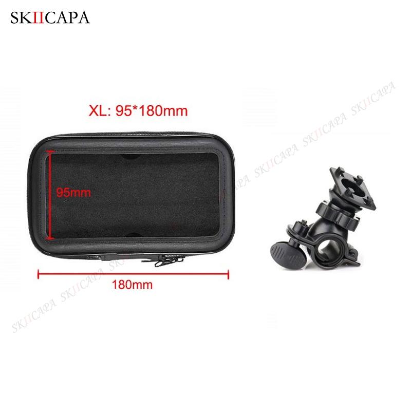 Universal Motorcycle Phone Holder for Samsung iphone Moto Bicycle Mobile Stand Support Scooter Cover Waterproof Phone Bag Case