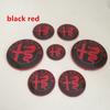 QJDS8 7pcs forAlfa Romeo Car emblem Wheel Cover caps front Hood badge rear Trunk Steering sticker Styling 2x74mm , 4x50mm,1x40mm