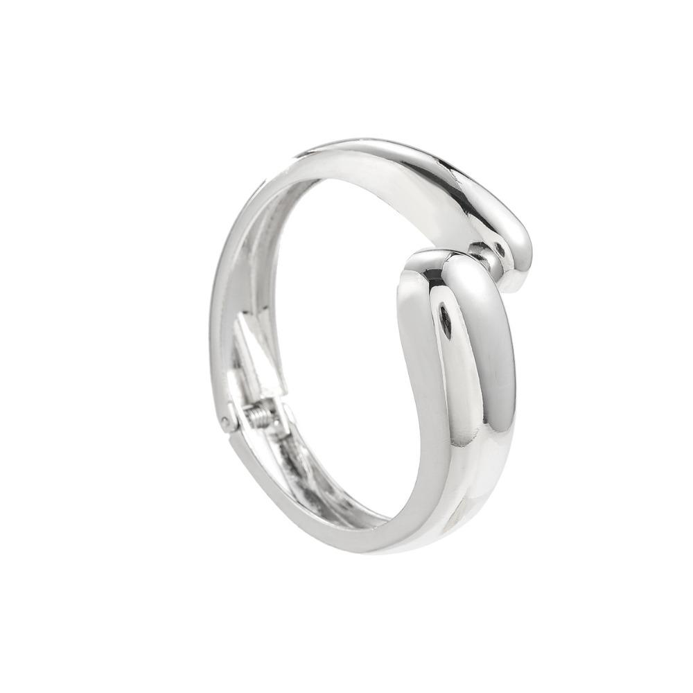 Europe American Style Metal Geometric  Bracelets Metal Drop-shaped Bangle  Decoration