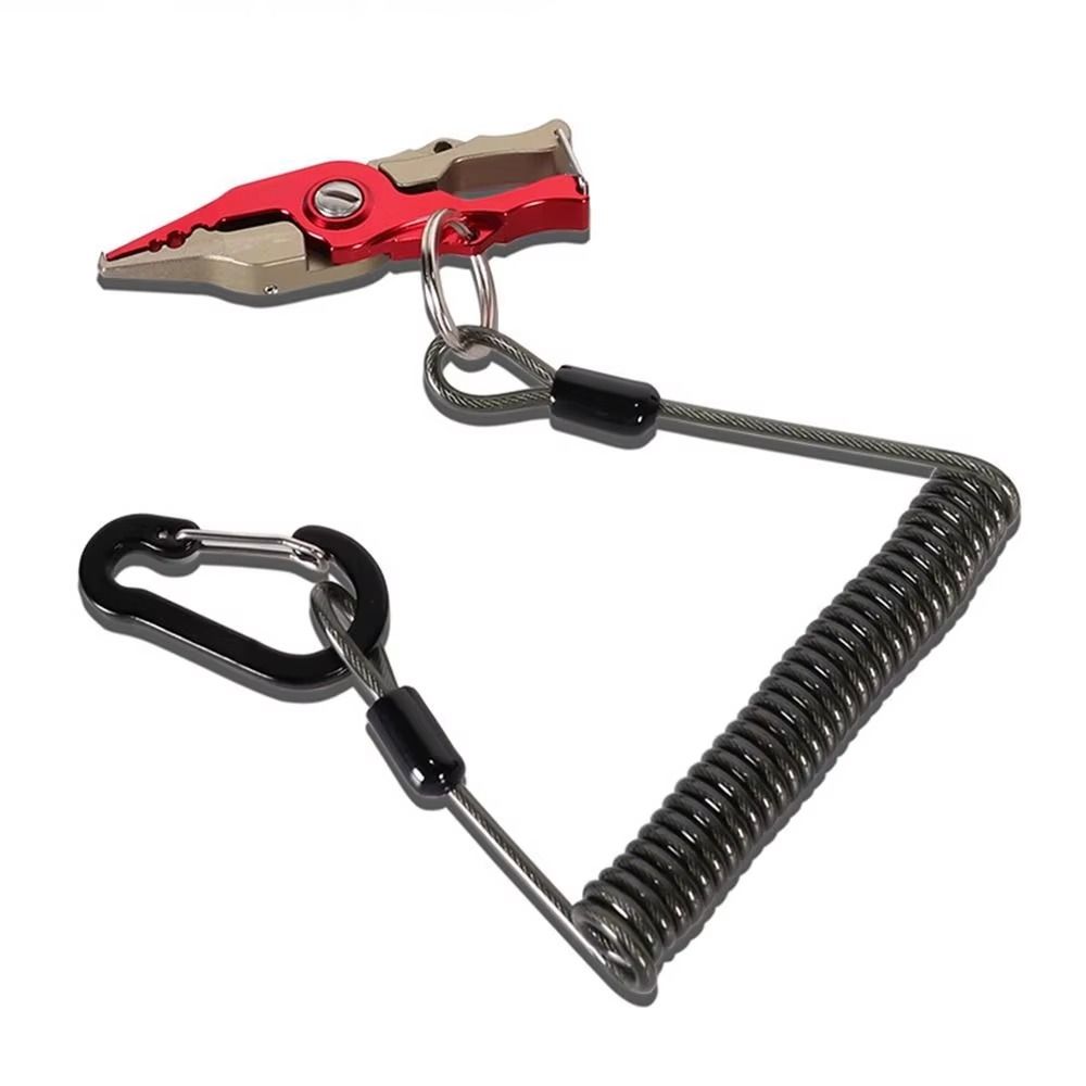 Lockable Climbing Buckle Rope Safety Rope Retention Fishing Rope Fishing Coiled Lanyard  Outdoor