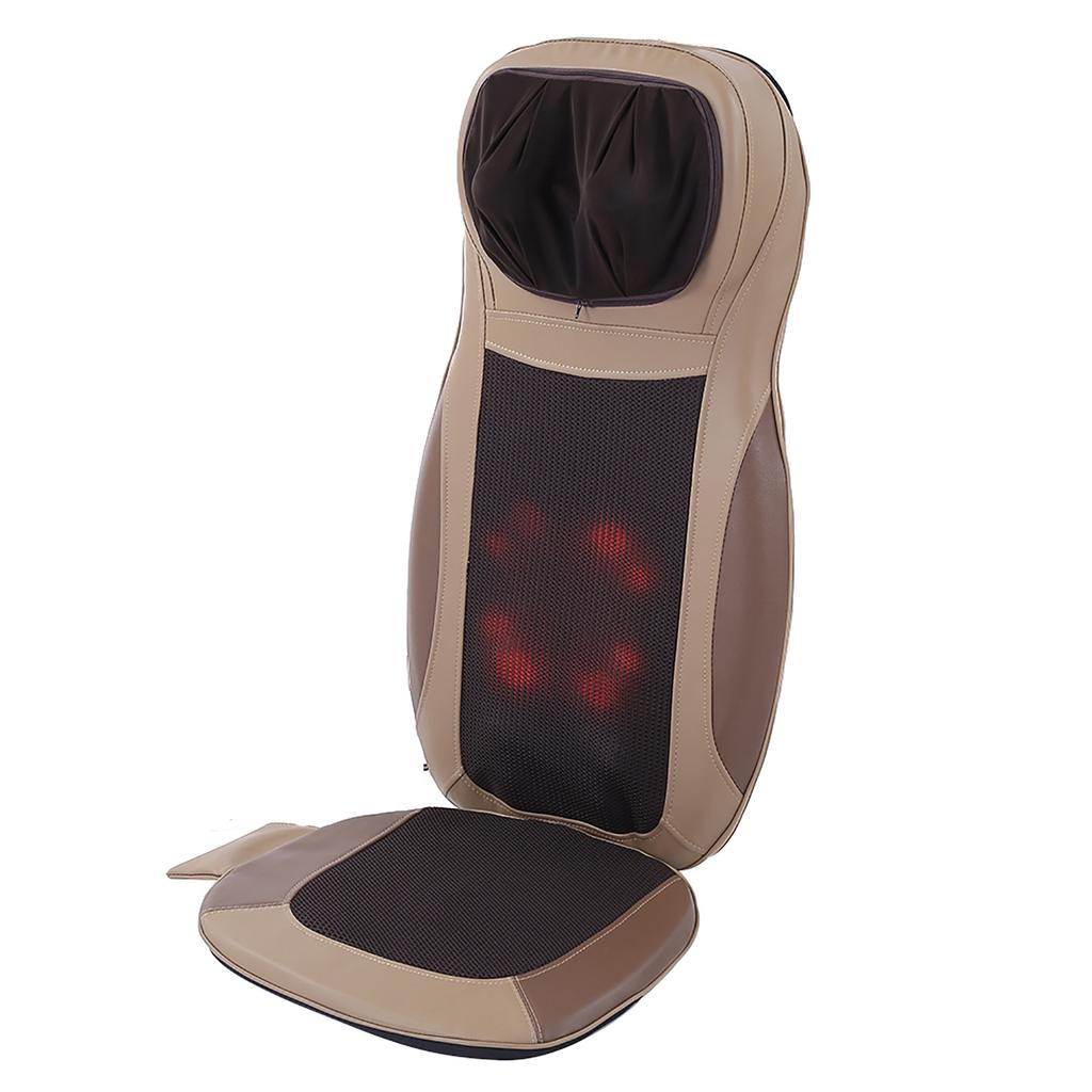 Massage Seat Cushion Heated Neck Back Waist Hip Massage Chair for Home and Car Use