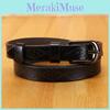 Модный тонкий ремень из натуральной кожи для женщин с пряжкой из сплава для брюк и платьев