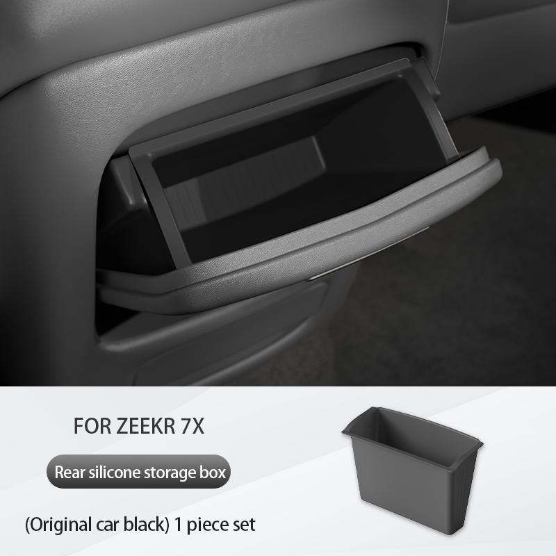 Для ZEEKR 7X 2025 2025 Задний ящик для хранения подлокотника центральной консоли Силиконовый ящик для хранения e ящик для хранения