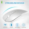 KLO Bluetooth Mouse for MacBookLaptopNotebookPCiPadChromebook, Wireless Mouse for MacBook AirPro (Silver)