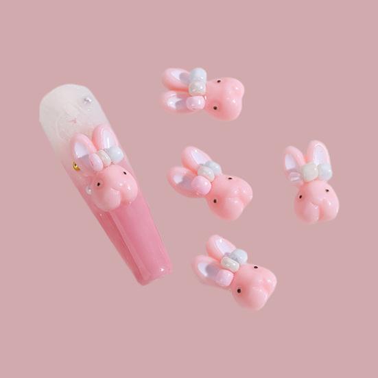 Yousheng 10 шт. украшения для ногтей в виде маленького кролика милые мультяшные украшения для ногтей для красивых и очаровательных аксессуаров для ногтей