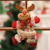 1-10PCS Christmas Tree Hanging Ornaments Fabric Doll Santa Snowman Reindeer Bear Puppet Home Holiday Party Decor Accessories
