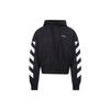 Off-White Diag Helvetica Over Hoodie Black/White Men Tops OMBB037C99FLE0011001