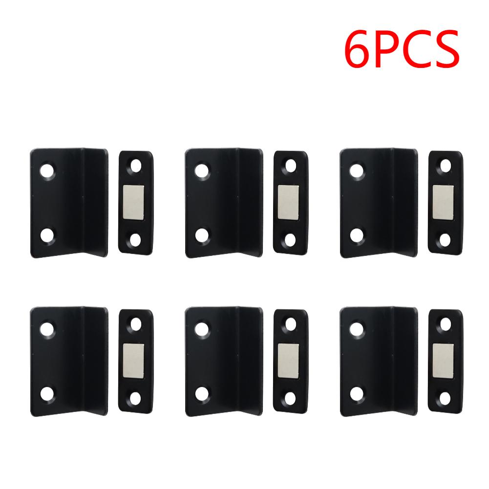 1-10PCS Ultra Thin Latch Cupboard L Type Door Closer Cabinet Catches Door Stopper Furniture Fittings Strong Magnetic Door Closer