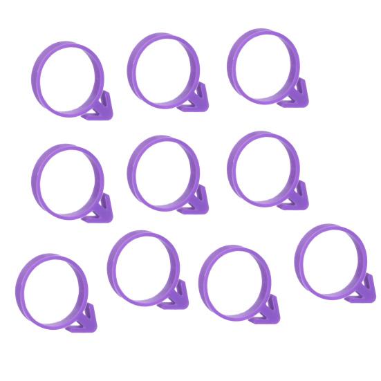 10 шт., зажимы для кондитерских мешков, экологически чистые высокоэластичные силиконовые декоративные фиксаторы для кондитерских мешков для дома