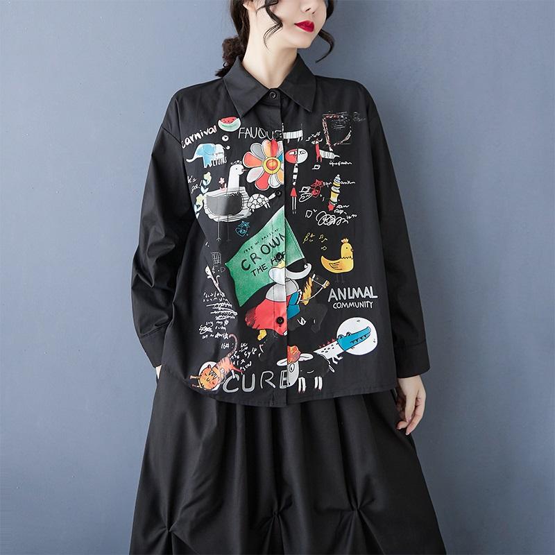 Длинные рукава свободные хлопковые рубашки и блузки для блузки Повседневные свободные топы весна-лето женские рубашки на пуговицах