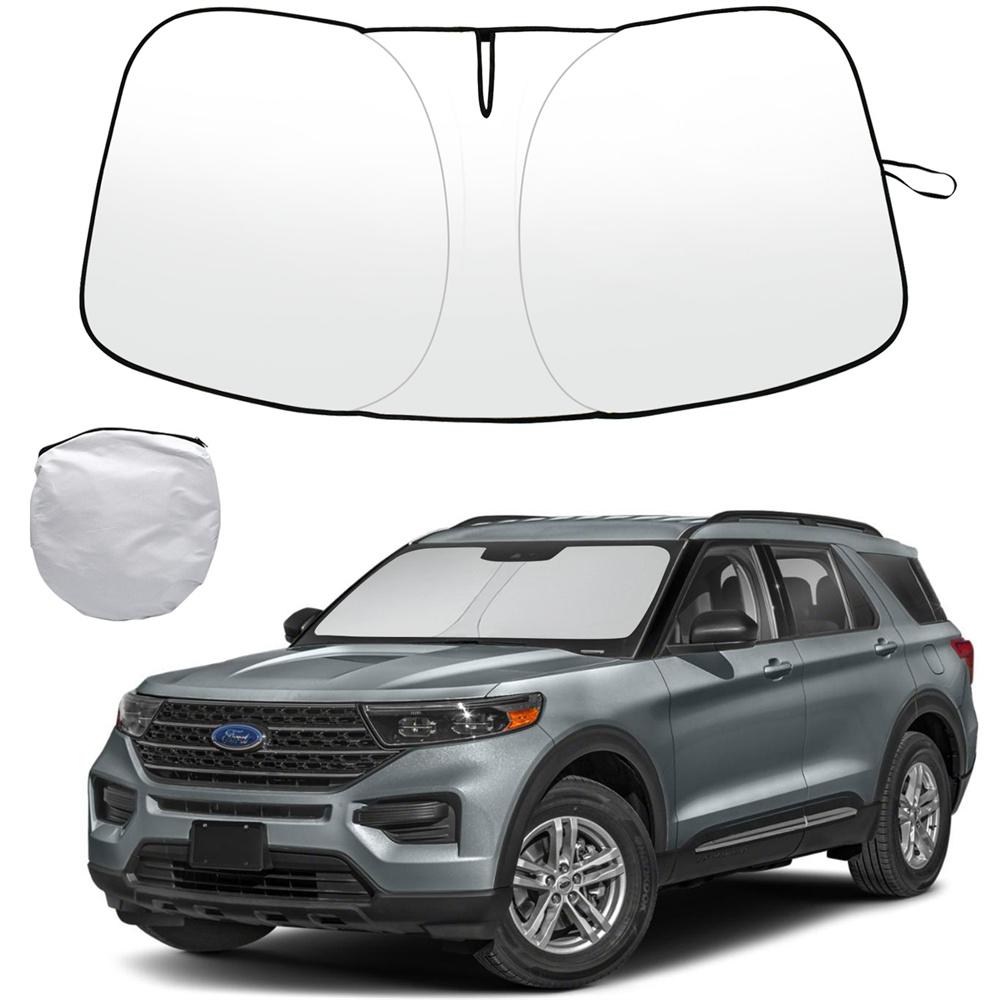 Солнцезащитная шторка на лобовое стекло для Ford Explorer 2020 2025 2025-2025 Автомобильный солнцезащитный козырек на переднее стекло Складывающийся защитный козырек на окно Блокирует УФ-лучи