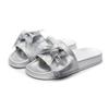 New 2024 Shoes Women Shoes Summer Sandals Casual Shoes Buckle Sandals For Women Flat Bow Sequin Fashion Beach Sandals