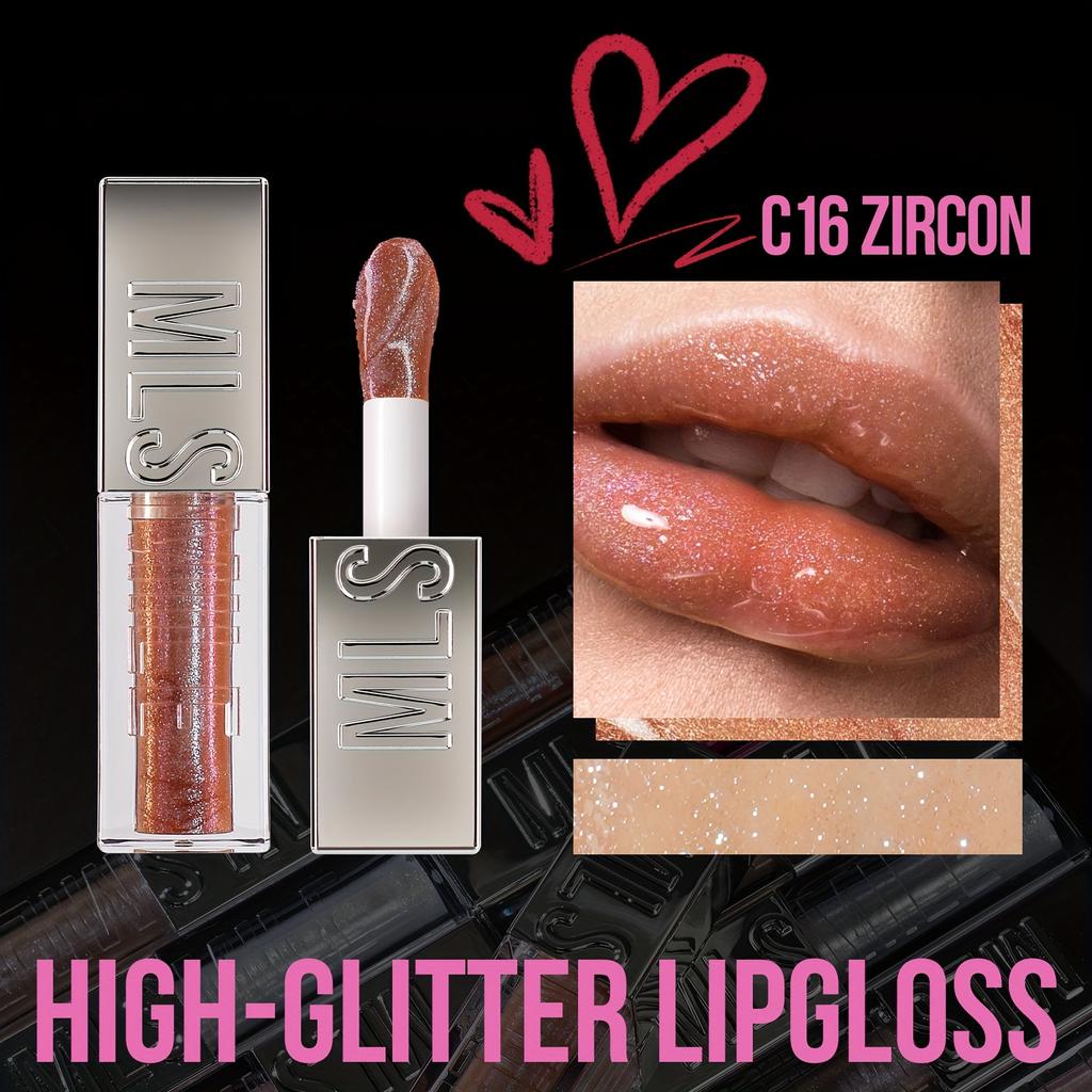 Блеск для губ Sparkling Diamond, 6 цветов, увлажняющая нелипкая формула, жидкая помада для губ, идеальный вариант для праздничных вечеринок и подарков