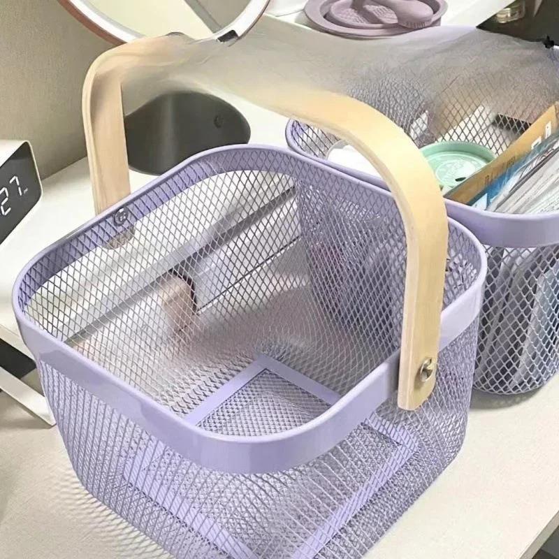 Многофункциональная полая корзина для хранения вещей в ванной комнате, для покупок, высоко выглядящая бытовая корзина, ящик для хранения и организации