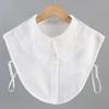 Womens Shirt Detachable Collars Female Sweater Blouse Tops Fake False Collar Solid Color Retro White Accessories