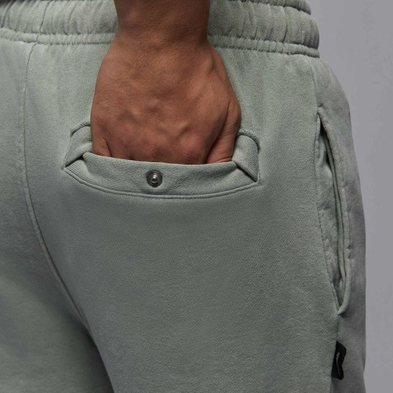 Jordan FLC GCEL Удобные универсальные спортивные брюки со шнуровкой и манжетами для мужчин, серо-зеленые HV8951-370