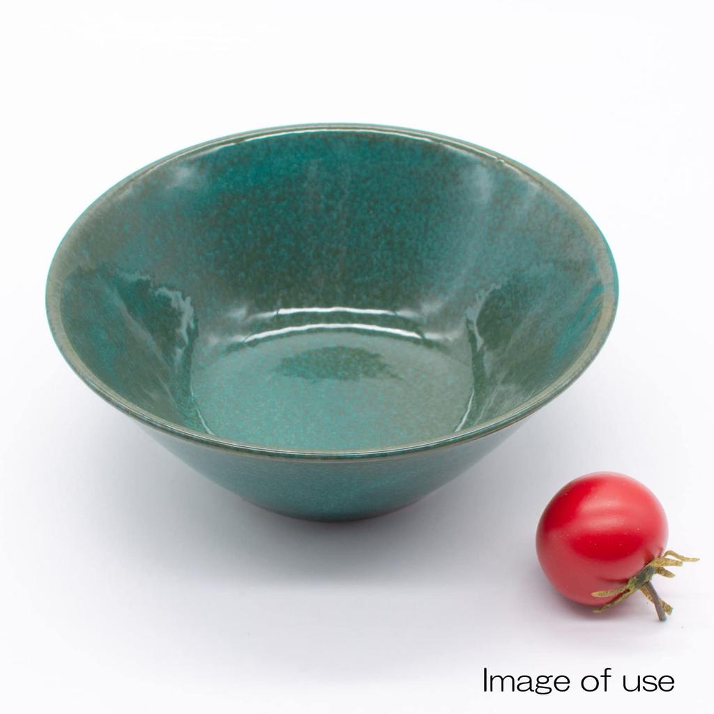 Aito Seisakusho Bowl 380ml Green Mino Ware Dishwasher Microwave Safe Aito Bowl Made In Japan 517019 "Natural Color" Approx.