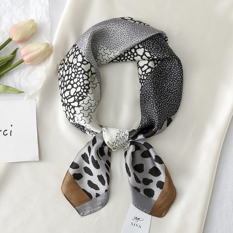2024 New 70 CM Silk Shirt Decoration Small Square Scarf Fashionable And Versatile Commuting Scarf Neck Protection Scarf