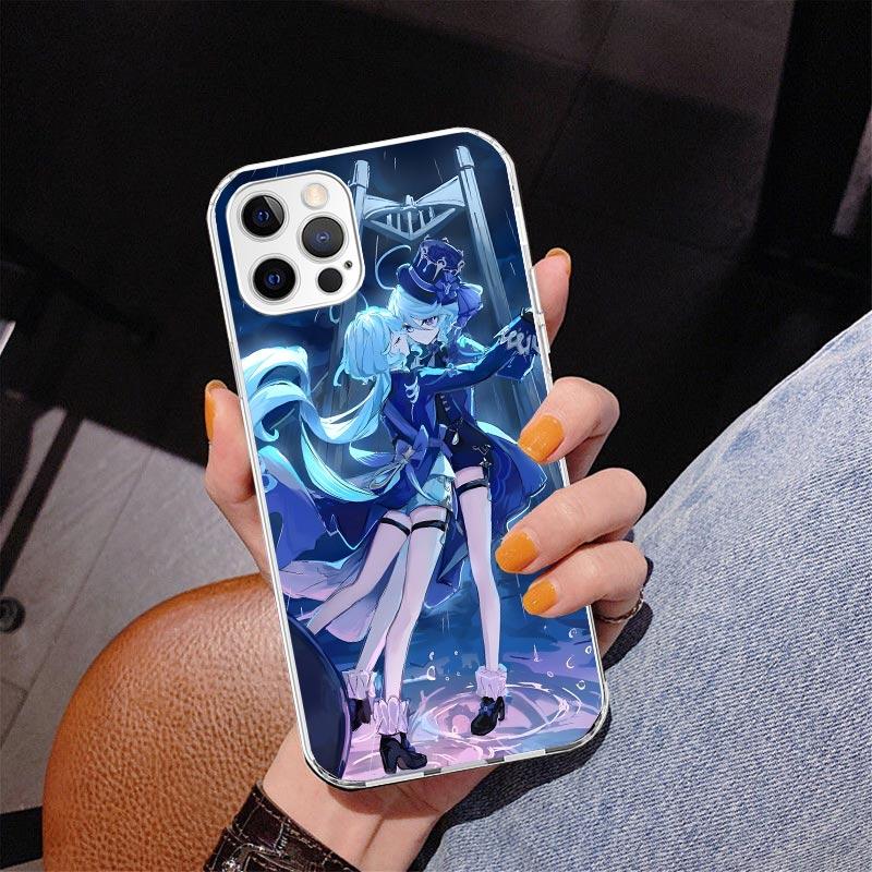 Чехол для телефона Genshin Impact Furina для Iphone 17 Air 16 16E 11 12 13 Mini 14 Plus 15 Pro Max 7 8 + SE 2020 Чехол для телефона Coque
