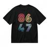 Men's Lightweight Comfy Classic T-Shirt Number Gradient Pattern Print Tee