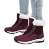 Новые зимние ботинки на толстой подошве, удобные нескользящие женские хлопковые туфли, высокие бархатные женские ботинки, водонепроницаемая обувь для активного отдыха Zapatos