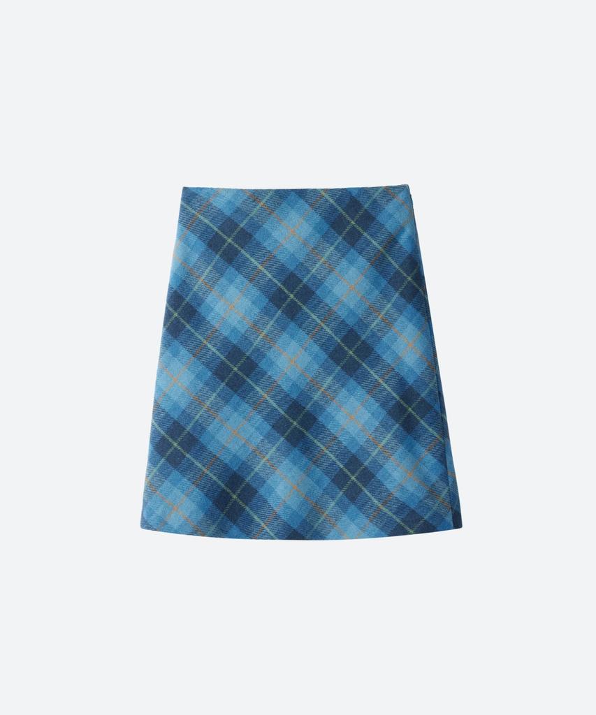 Moon Sun M.C School Check Skirt / Blue