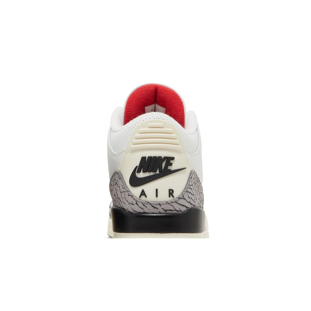 Air Jordan 3 Retro 'White Cement Reimagined' (Unisex) Summit White / Fire Red / Black / Cement Grey Vintage Basketball Shoes DN3707 100