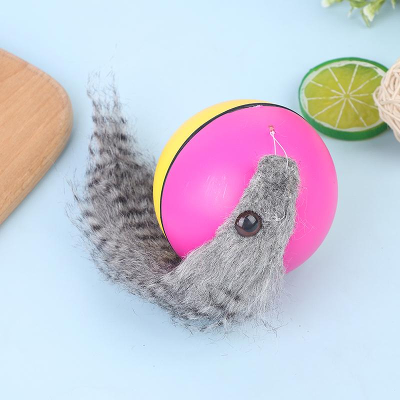 Игрушка для домашних животных Собака Кошка Ласка Моторизованный Забавный Катящийся Мяч Мячи Бобра Игрушки для домашних животных Кошка