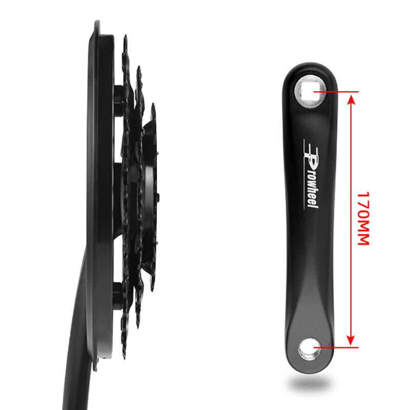 Велосипедный шатунный набор PROWHEEL 24-34-42T 28-38-48T 7/8/9 скоростей MTB Велосипедный шатунный набор 170 мм Квадратное отверстие Велосипедная звезда