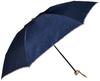 Folding Umbrella Mila Schon Double Sided Transfer Print Umbrella Folding Umbrella Mini Umbrella Windproof Jump Umbrella Navy Blue Rib 55cm [Moonbat]