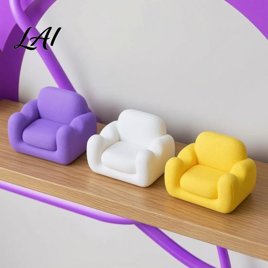 Lightweight Phone Display Holder Mini Sofa Stand Cute Couch Shaped Holder Eco Friendly PLA Dock Decorative Desktop Smartphone Stand for Office Home