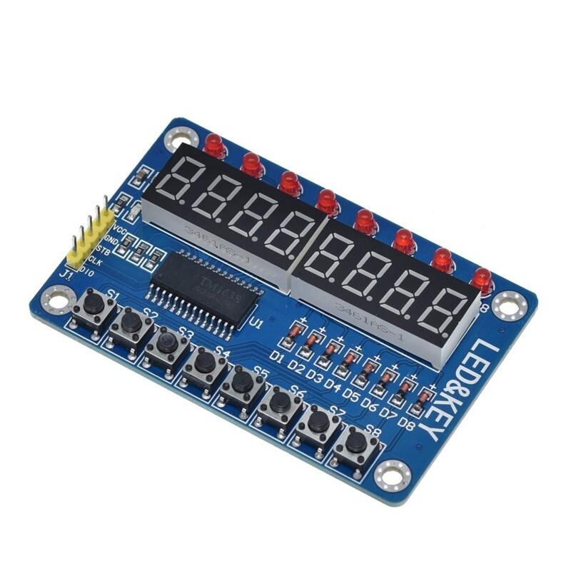 Модуль TM1638 Key Display для AVR Arduino, новая 8-битная цифровая светодиодная трубка 8-бит