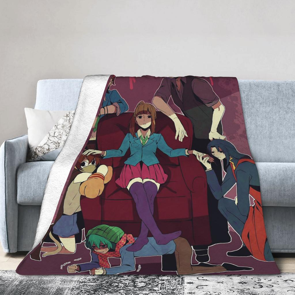 YTTD Аниме Шин Соу Идк Сара Одеяла Твоя очередь умирать Игра Пушистое Смешное Дышащее Плед для Дома Зима