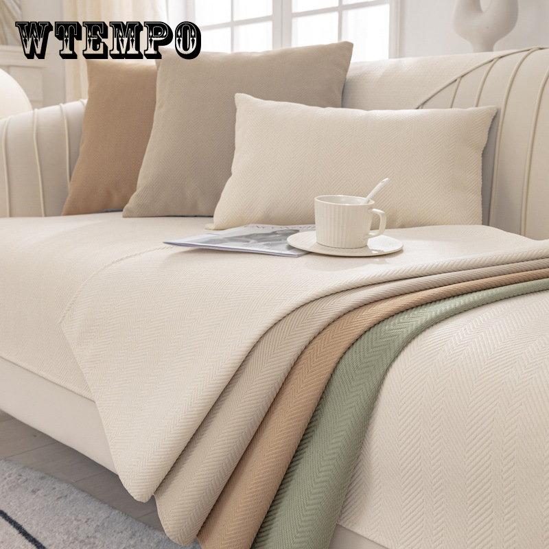 Подушка для дивана, простой современный высококачественный всесезонный универсальный чехол для дивана из синели, противоскользящий чехол для дивана, простой тканевый чехол для подушки, зеленый