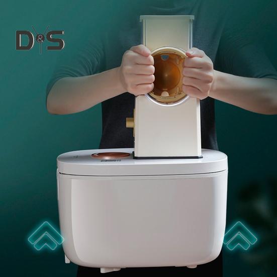 Измельчитель овощей без усилий, прочная присоска, 3 комплекта лезвий, удобный ручной роторный овощерезка, кухонные принадлежности