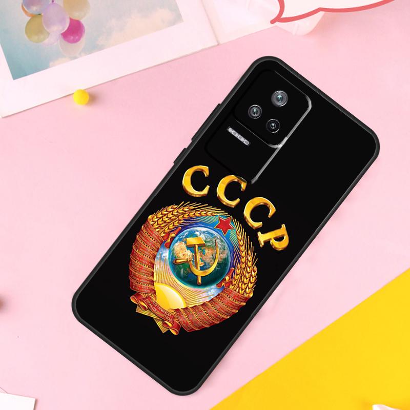 Coat Of Arms Russian CCCP Flag Case For Xiaomi 11T 12T Pro 11 12 13 Lite 12X POCO F5 X3 X5 Pro M4 M5s F3 F4 X4 GT Cover