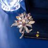 Elegant Crystal Flower Brooch – Exquisite, Colorful Handcrafted Pin for Women