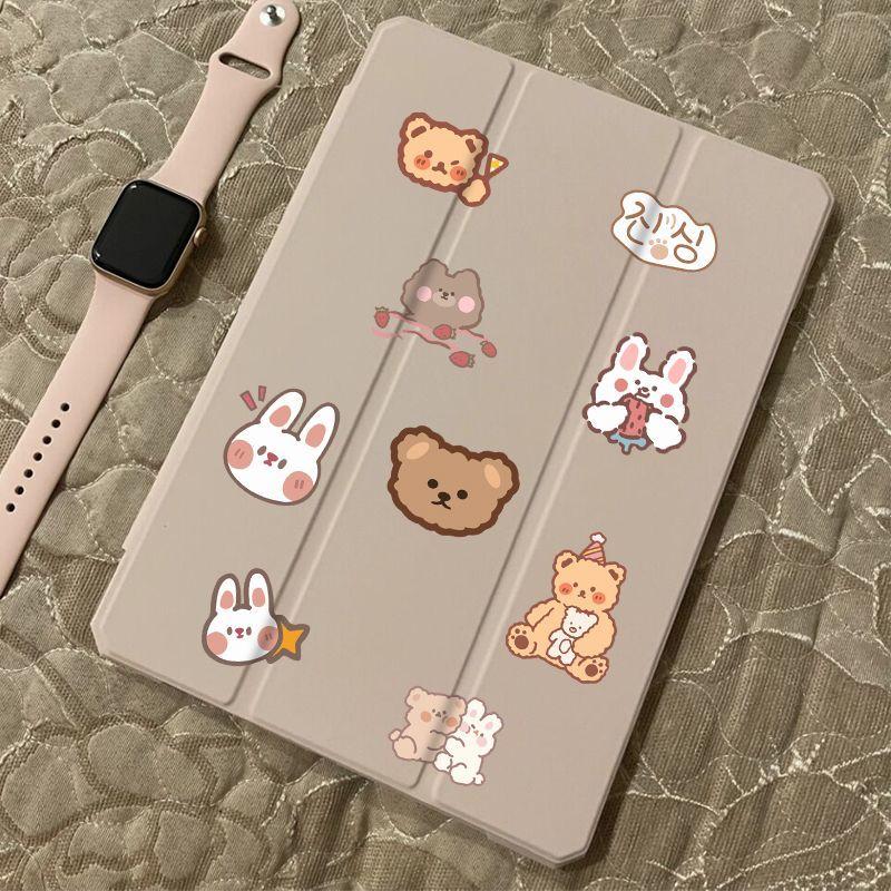 50 Ins стиль мультфильм милый медведь кролик наклейки Чемодан ноутбук коробка для хранения журнал наклейки