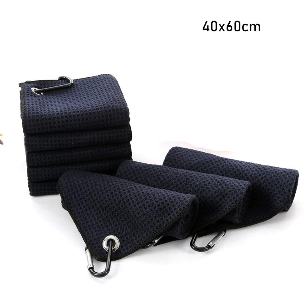 High Water Absorption Balls Hands Golf Towel Cleans Clubs With Carabiner Hook Cleaning Towels