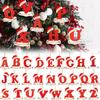 Xmas Christmas Tree Hanging Decor Cartoon Christmas Tree 26 Letter Pendant Home Ornament