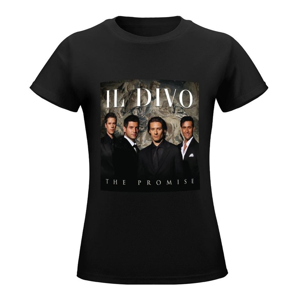 Футболка Il Divo The Promise, симпатичная одежда, футболка с принтом животных для девочек, футболки для женщин, свободный крой