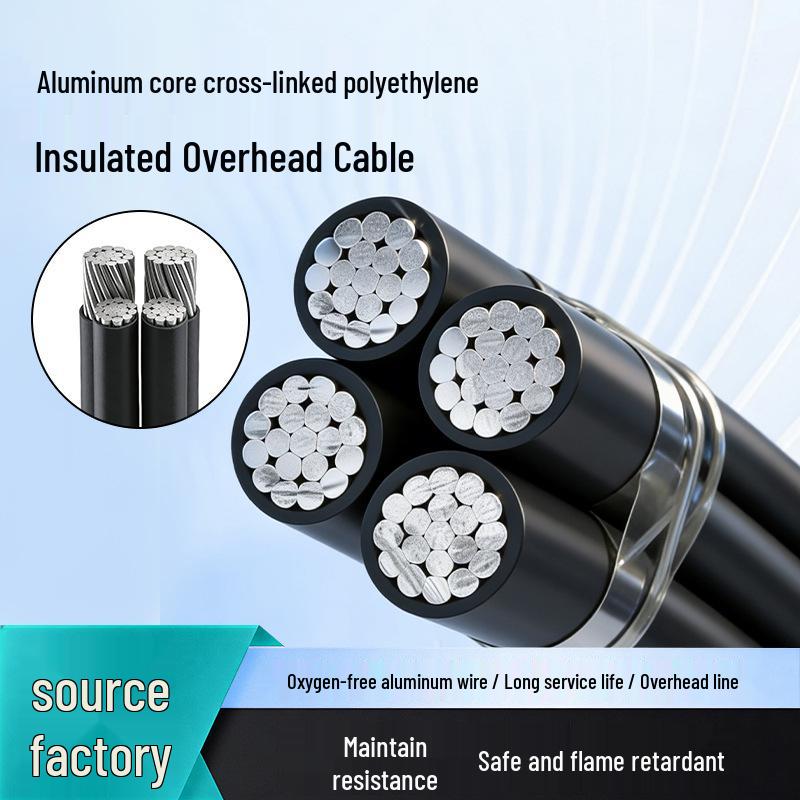 Shunkai Aluminum Core XLPE Insulated Flame Retardant Weather-Resistant Multi-core Aerial Cable for High and Low Voltage