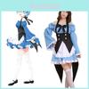 Элегантный костюм горничной Рем Рам из Re Zero Kara Hajimeru Isekai Seikatsu для косплея, наряд с изысканным исполнением