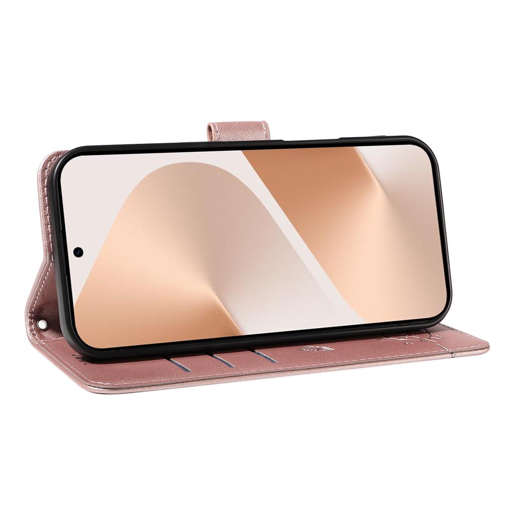 For Huawei Pura 80 Case Cat Pattern Imprint Leather Phone Cover with Wrist Strap