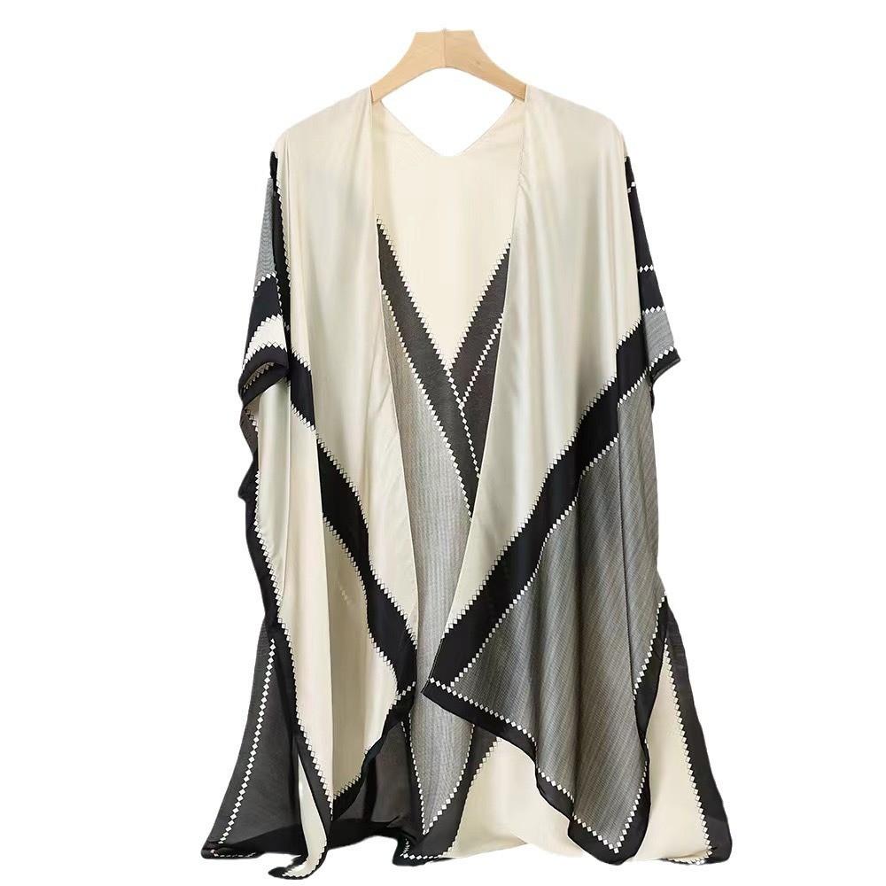 Li парчовый шелковый шарф женский весенний и шелковый шейный платок